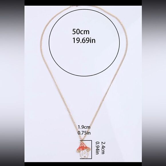 Happy Mushroom necklace  - Picture 3 of 4